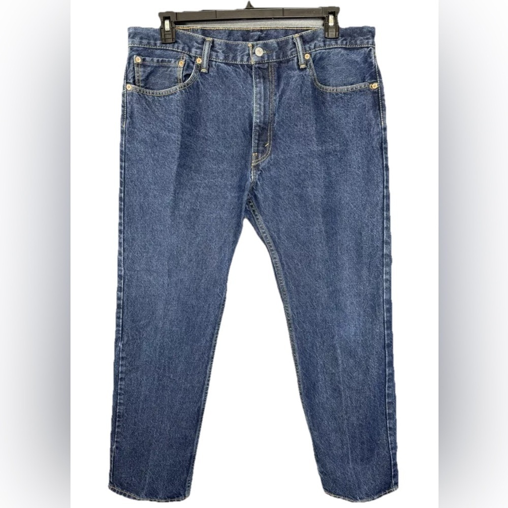 Levis 505 Jeans Men’s 38x32 Regular Straight Leg Denim 100% Cotton Medium Wash